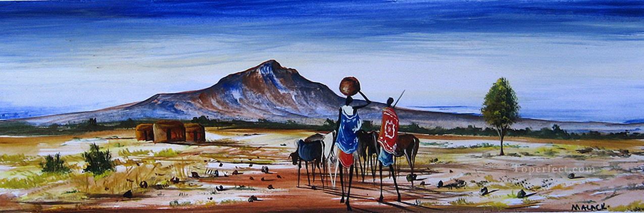 Long Haul de l’Afrique Peintures à l'huile